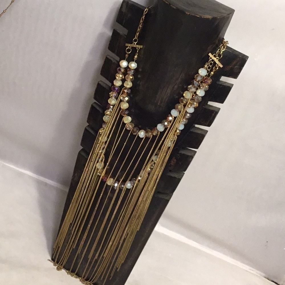 Bib 2 strand‎ necklace Hippie style